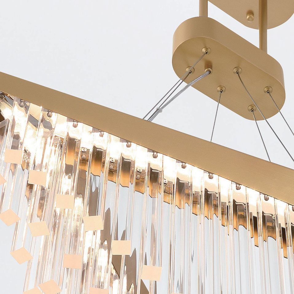QN-VIVIEN-P-L-BG VIVIEN Brushed Gold/Clear// подвесной LED 1х40  х   