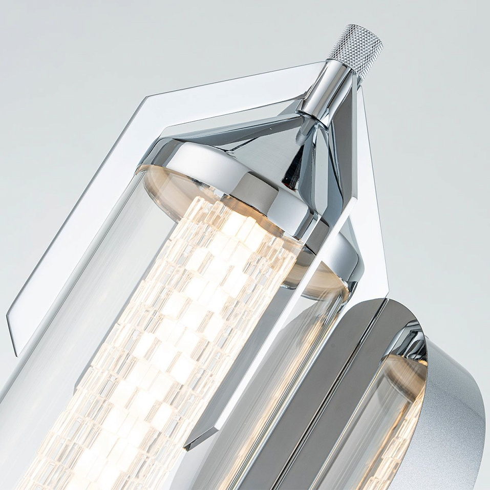 QN-ESPADA-1W-PC ESTRADA Polished Chrome/Clear//прозрачный настенный LED 1х18  х   