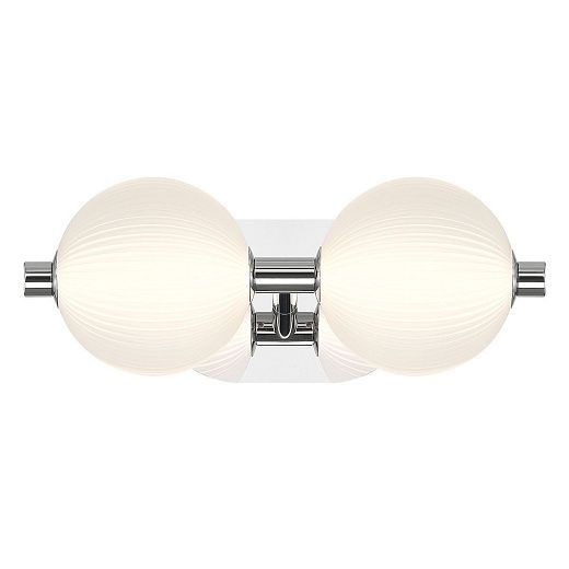 QN-PALMAS-2W-PN PALMAS Polished Nickel/Frosted White// настенный LED 1х18  х  QN-PALMAS-2W-PN