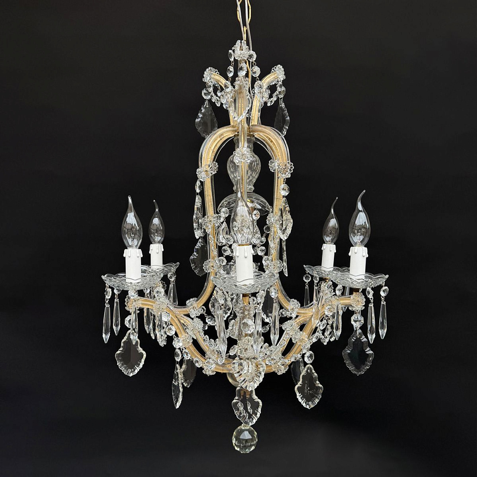 00/24/01/RIF01-5   цвет основания "состаренное золото"/// подвесной E14 6х40 E27 1х40   