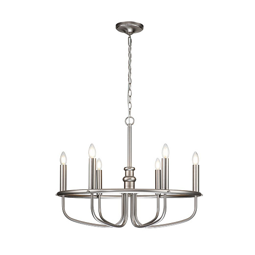 KL-CAPITOL-HILL6-BN CAPITOL HILL Brushed Nickel /// подвесной E27 6х40  х  KL-CAPITOL-HILL6-BN