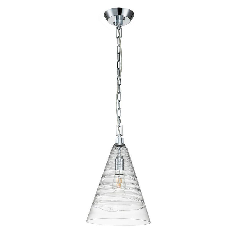 QN-ELMORE-P-PC ELMORE Polished Chrome/Clear// подвесной E27 1х60  х   