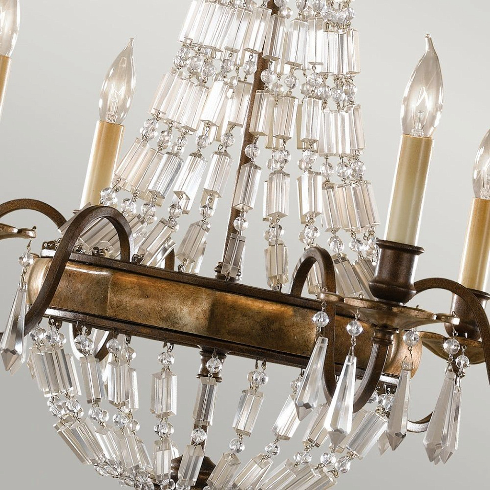 FE-BELLINI6  BELLINI Oxidized Bronze/British Bronze/// подвесной E14 6х60  х   