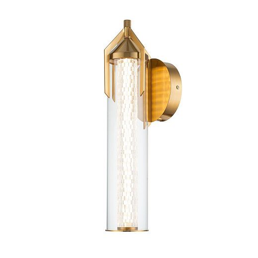QN-ESPADA-1W-BG ESTRADA Gold/Clear//прозрачный настенный LED 1х18  х  QN-ESPADA-1W-BG
