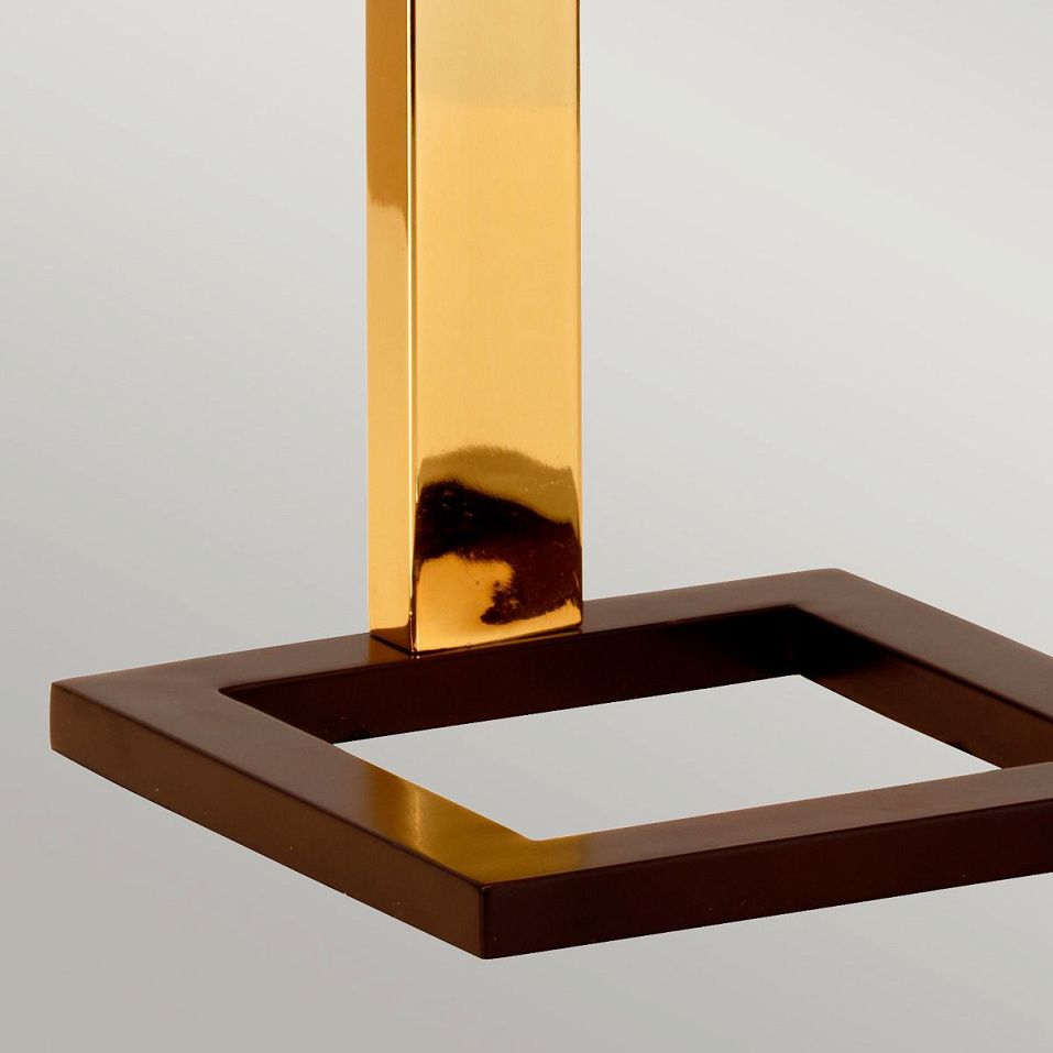 PLEIN-TL PLEIN Dark Brown/Polished Gold/Beige// настольный E27 1х60  х   