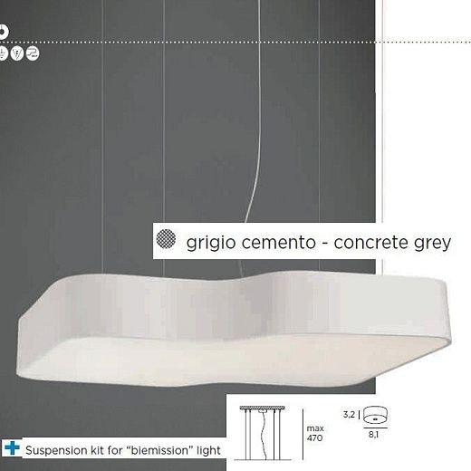 324 40 10 92 MOD concrete grey/ подвесной 2G11 2х36 G5 4х39  324 40 10 92