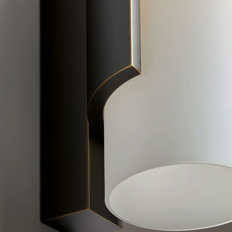 022W1M12W.CE/UL Unique Wall  Dark Burnished Brass /White// настенный E14 LED 1х6  х   