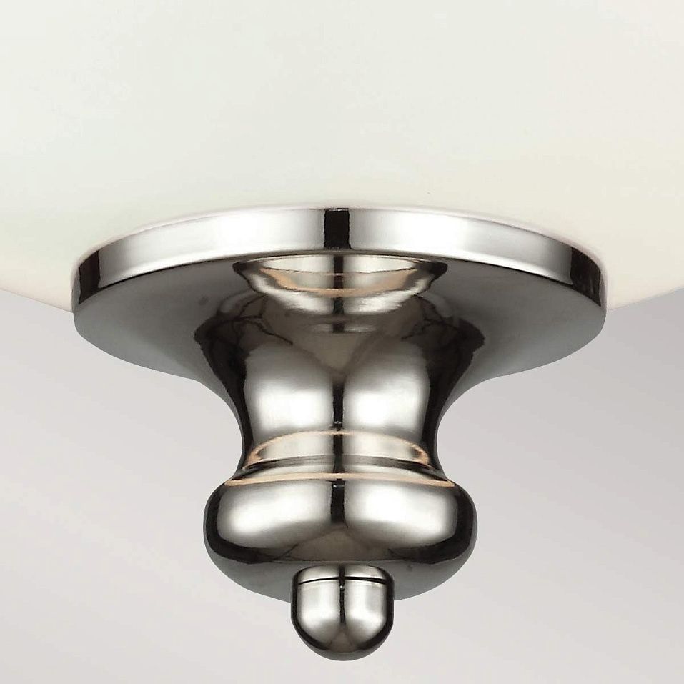 FE-PARKMAN-F-PN PARKMAN Polished Nickel /Opal Glass // потолочный E27 2х60  х   