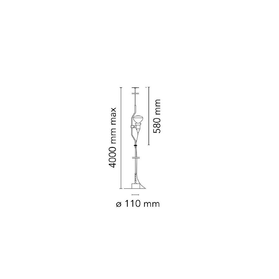 F5600009 PARENTESI/D WHITE/// подвесной E27 1х12  х   