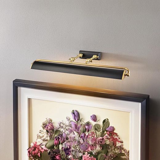 WINCHFIELD-PLL-AB-MB WINCHFIELD Aged Brass & Matte Black /Matte Black// настенный E14 4х40  х  WINCHFIELD-PLL-AB-MB