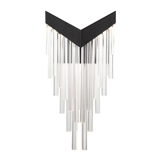 QN-VIVIEN-1W-BK VIVIEN Matte Black/Clear// настенный LED 1х12  х  QN-VIVIEN-1W-BK