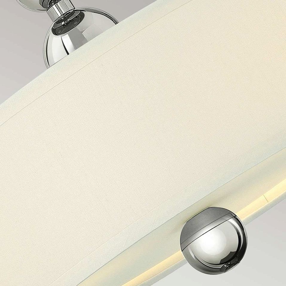 HK-ZELDA-SF-PN ZELDA Polished Nickel/White//матовый потолочный E27 3х60  х   