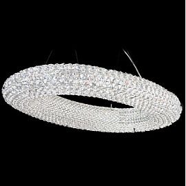 CA3724 401 A CASSINI блестящее серебро/прозрачный// подвесной G9 20х40  х  CA3724 401 A