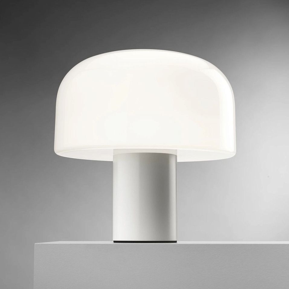 F1074009 BELLHOP GLASS WHITE/WHITE// настольный LED 1х15  х   