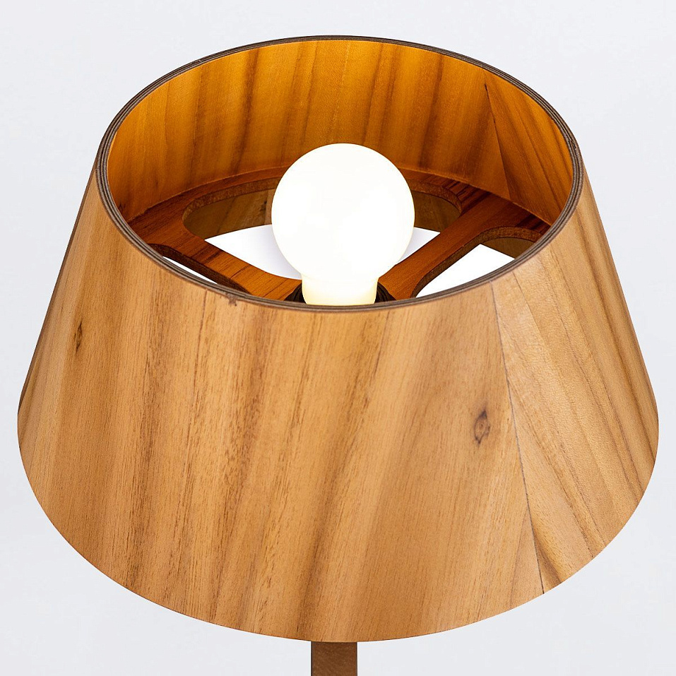 QN-NOSTALGIA-TL-M-TEAK  NOSTALGIA Teak Veneer/Teak Veneer// настольный E27 1х40  х   