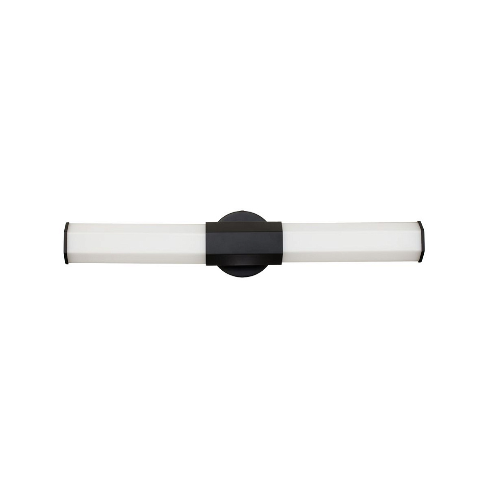 QN-FACET-LED2-BK-BATH FACET Matte Black/Opal// настенный LED 2х12  х   