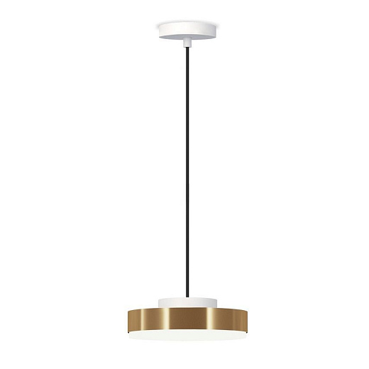 ACAM.005228 DISCUS Matt white/Brushed bronze-nickel/Opal white plexiglass// подвесной LED 2700K 1х32  ACAM.005228
