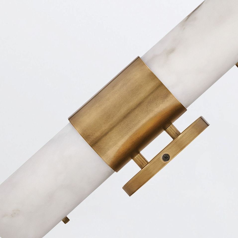 QN-IBIZA-M-HB IBIZA Heritage Brass/Faux Alabaster// настенный LED 1х21.5  х   