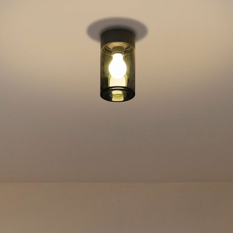 71741 KILA Dark Grey/Smoked// потолочный E27 LED 1х15  х   