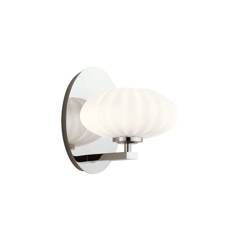 QN-PIM1-PC PIM Polished Chrome/Opal white// настенный G9 LED 1х3  х   