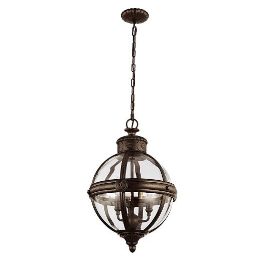 FE-ADAMS-3P-BRZ ADAMS British Bronze /British Bronze /*Clear// подвесной E14 3х60  х  FE-ADAMS-3P-BRZ