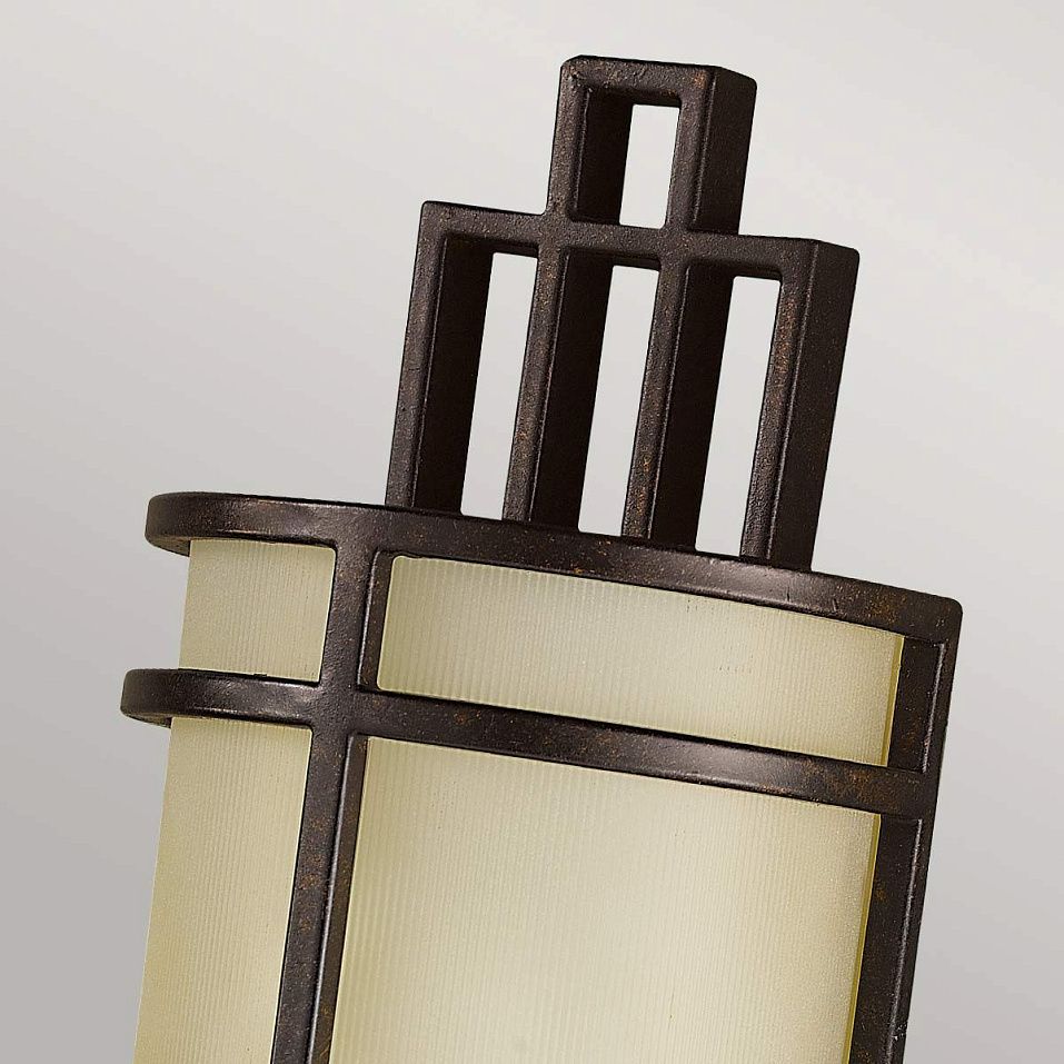 FE-FUSION1 FUSION Grecian Bronze/Amber Ribbed// настенный E27 1х60  х   