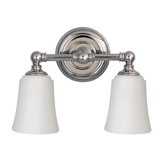 FE-HUGOLAKE2BATH HUGOLAKE Polished Chrome /Opal Glass//прозрачное настенный G9 LED 2х3.5  х  FE-HUGOLAKE2BATH