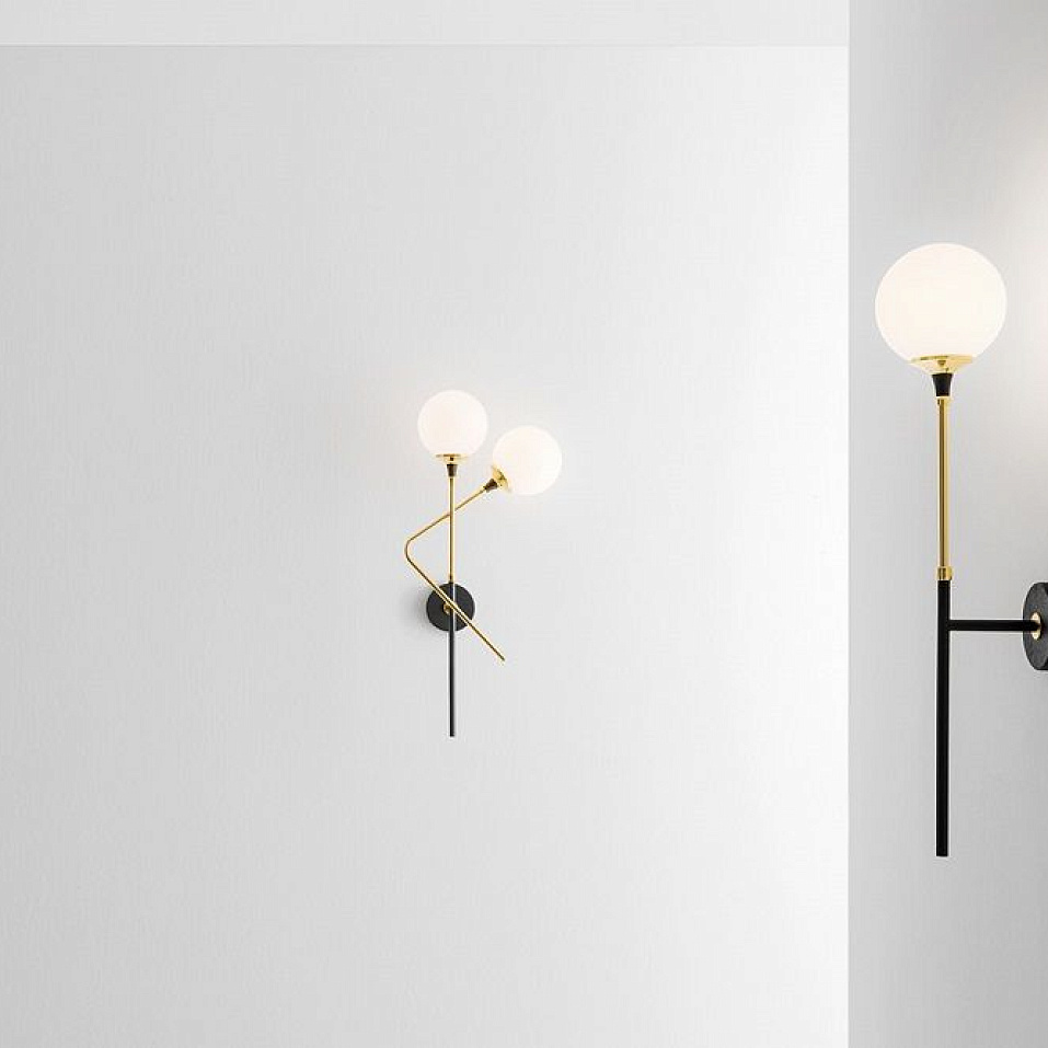 9559 GALASSIA gold/black/white// настенный E14 1х60  х   