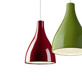 313 50 40 10 WILLY laquered red///white подвесной E27 1х20  х  313 50 40 10