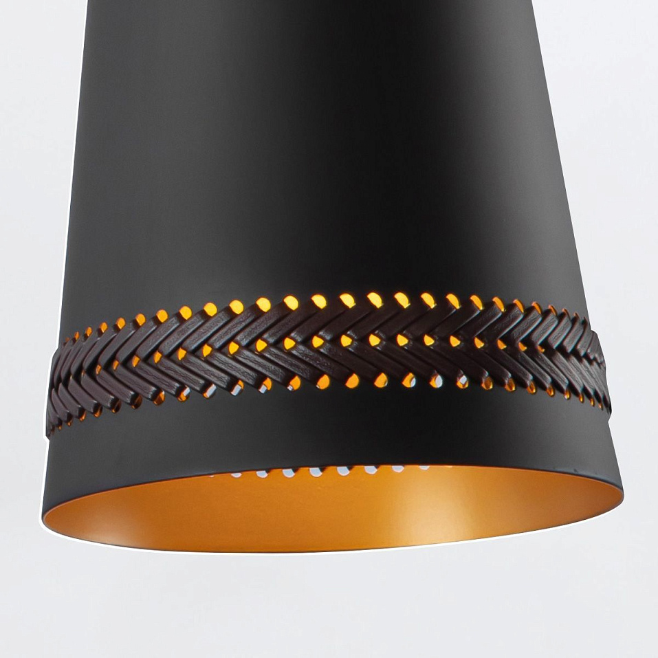 QN-BRICKELL-1WB-MBHL BRICKELL Matte Black/Brass/Matte Black// настенный E27 1х60  х   