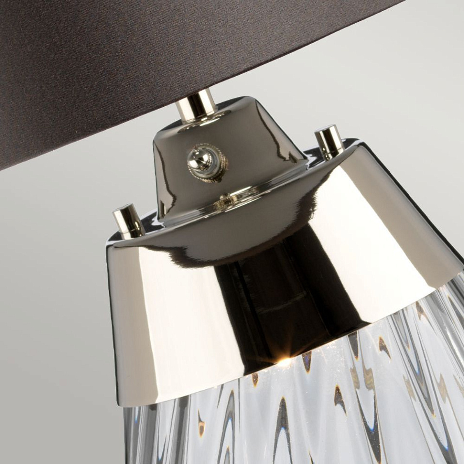 LENA-TL-S-SMOKE LENA SMALL дымчатый/никель/темно-серый// настольный E27 1х60 GU10LED 1х7   