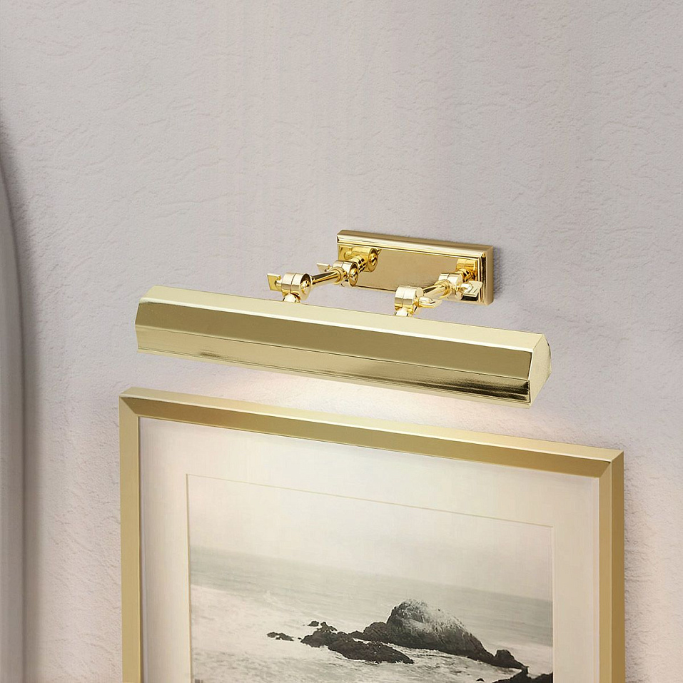 CHAWTON-PLM-PB CHAWTON Polished Brass /Polished Brass // подсветка для картин E14 2х40  х   