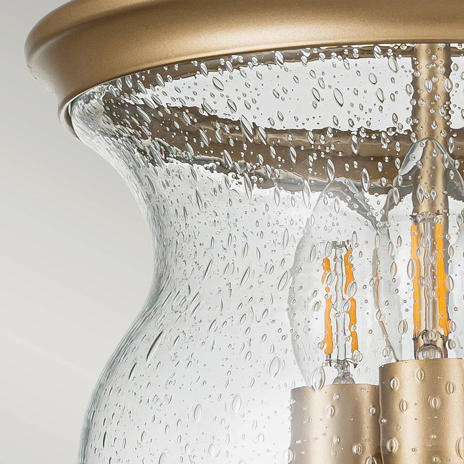 FE-PICKERING-LANE-SF-PNBR PICKERING-LANE Painted Natural Brass /Clear Seeded// потолочный E14 3х40     