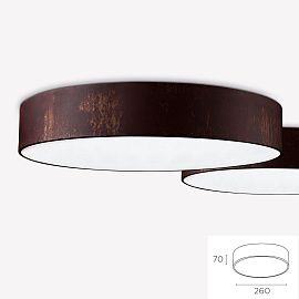 325 40 50 85 D=26cm IO LED corten///white потолочный LED 1х15 1900lm х  325 40 50 85 D=26cm
