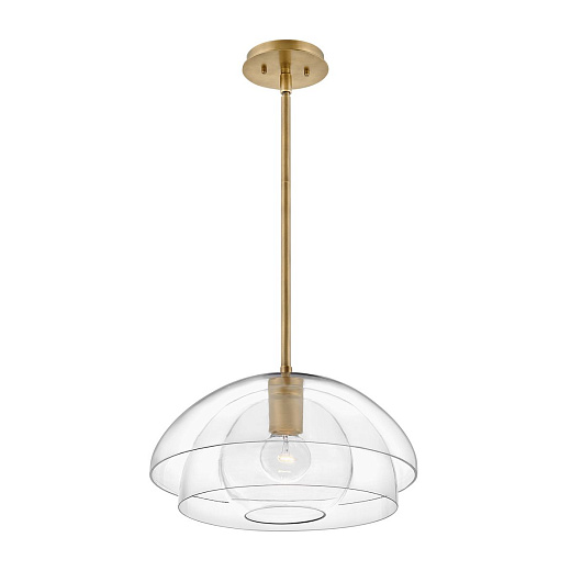 QN-LOTUS-P-HBR LOTUS латунь/прозрачный// подвесной E27 1х60  х  QN-LOTUS-P-HBR