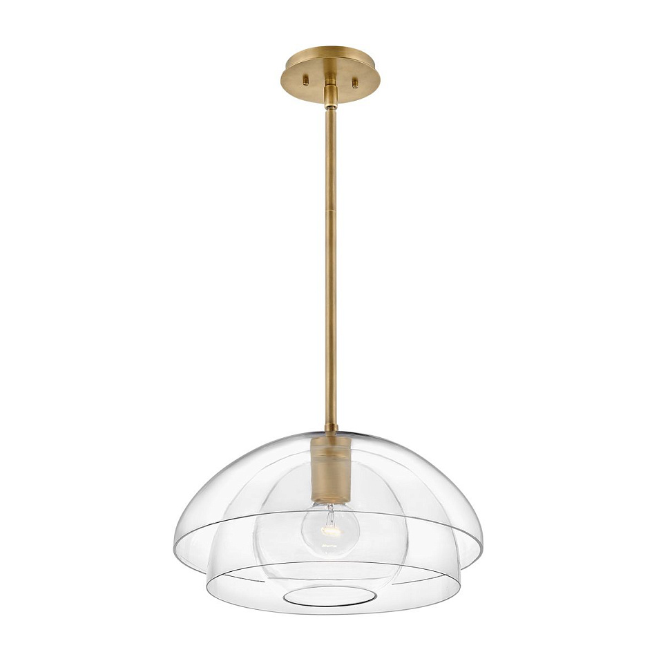 QN-LOTUS-P-HBR LOTUS латунь/прозрачный// подвесной E27 1х60  х   