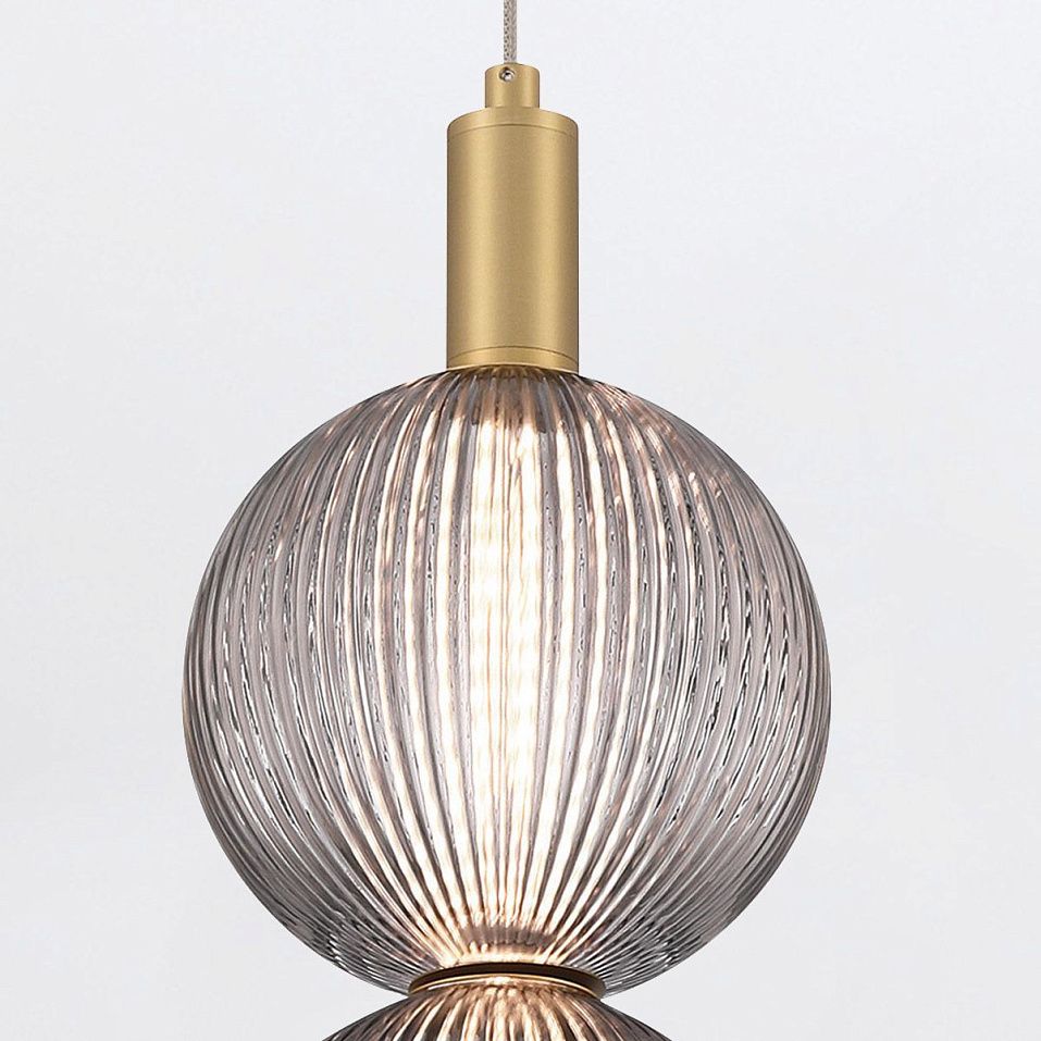 QN-PALMAS-2MP-BG PALMAS Brushed Gold/Smoked // подвесной LED 1х20  х   
