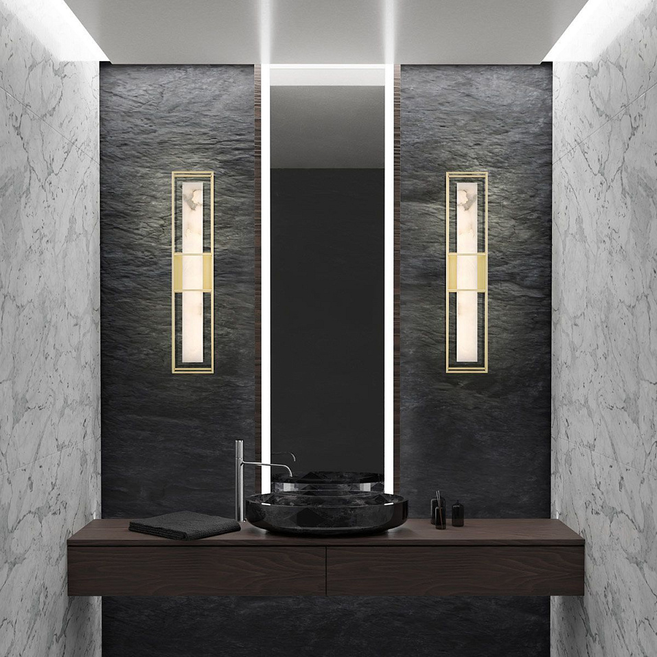 QN-BLAKLEY-L-BG BLAKLEY Brushed Gold/Beige// настенный LED 1х20  х   