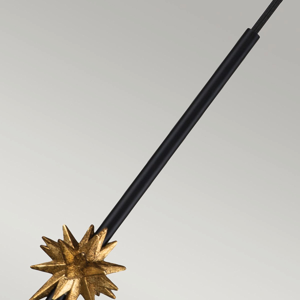 ETOILE-P-S-MB  ETOILE Matte Black and Gold Leaf /Matte Black // подвесной E27 1х60  х   