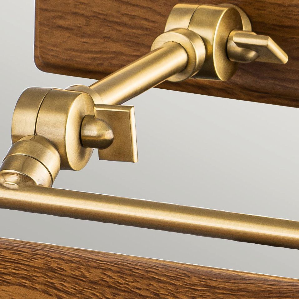 WINCHFIELD-PLM-AB-OAK WINCHFIELD Aged Brass & Oak Effect/Aged Brass & Oak Effect// настенный E14 2х4   