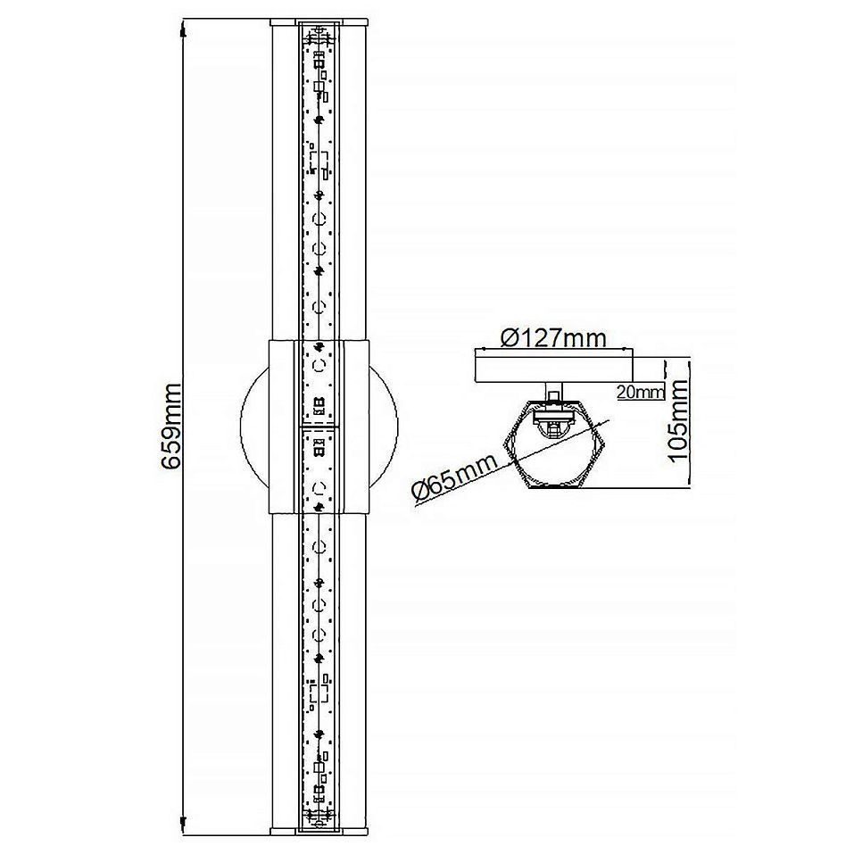 QN-FACET-LED2-HB-BATH FACET Heritage Brass /Opal// настенный LED 2х12  х   