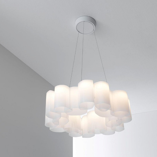 8682 HONEY glossy white /white polycarbonate // подвесной LED 1х35  х  8682