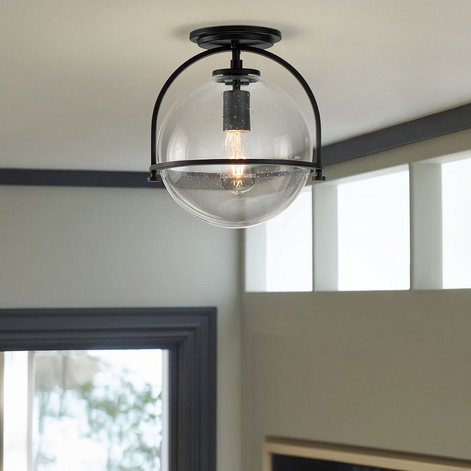 QN-SOMERSET-F-C-BK SOMERSET Black/Clear// потолочный E27 1х60  х   