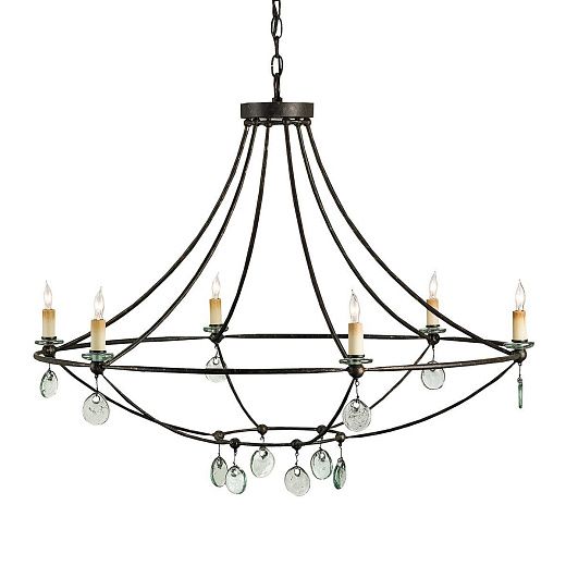 QNC-NOVELLA6-ABK NOVELLA Aged black/ Clear /// подвесной E14 6х60  х  QNC-NOVELLA6-ABK