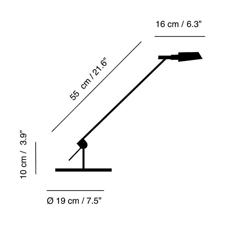 7421200 TEMA black/black// настольный LED 1х6.6  х   