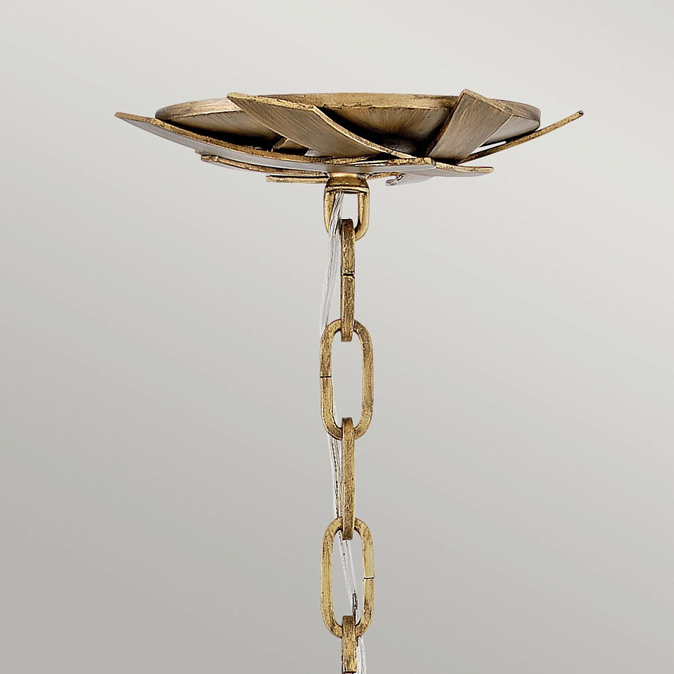 QN-VIDA-13P-L VIDA Burnished Gold/Burnished Gold/Clear Crystal// подвесной E14 13х40  х   