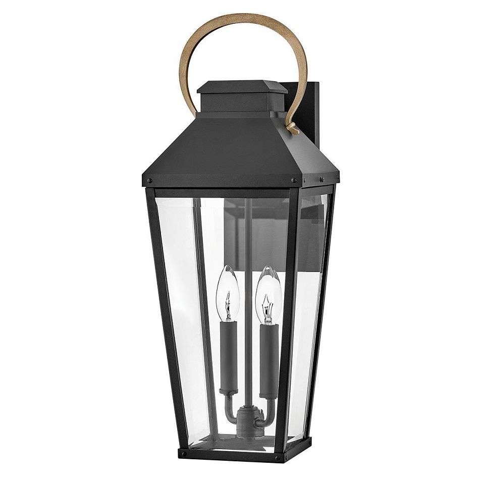 HK-DAWSON-L DAWSON Black with Burnished Bronze accent /Clear// настенный E14 2х40  х   