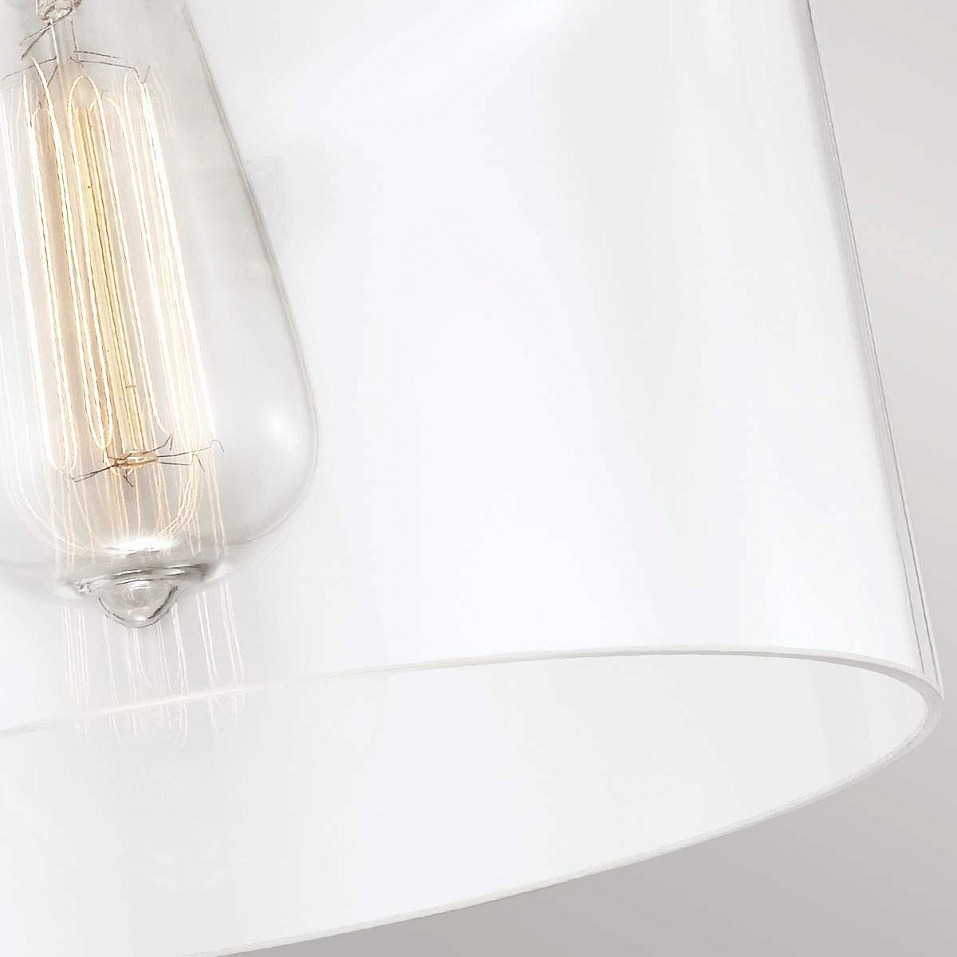 FE-HOUNSLOW-F-PN HOUNSLOW Polished Nickel /Clear// потолочный E27 1х60  х   