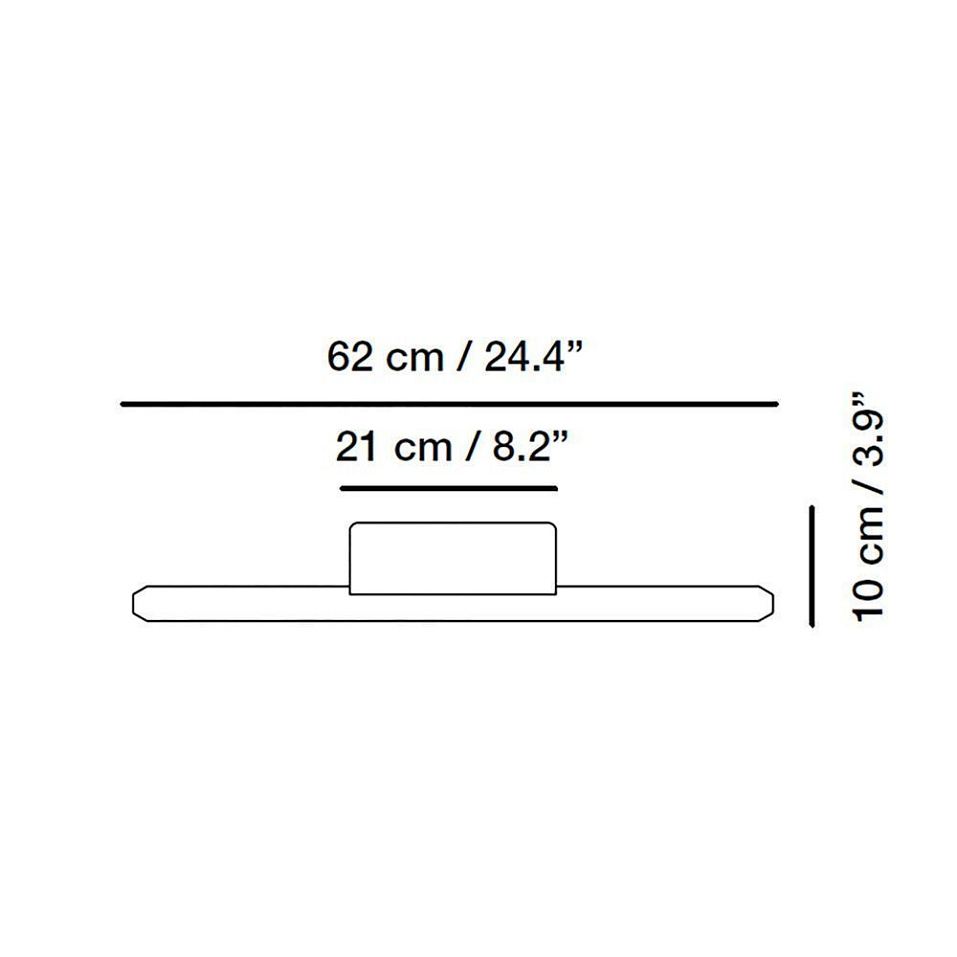 6941000 LINEAL Matt nickel/Matt nickel//матовый настенный LED 1х11  х   