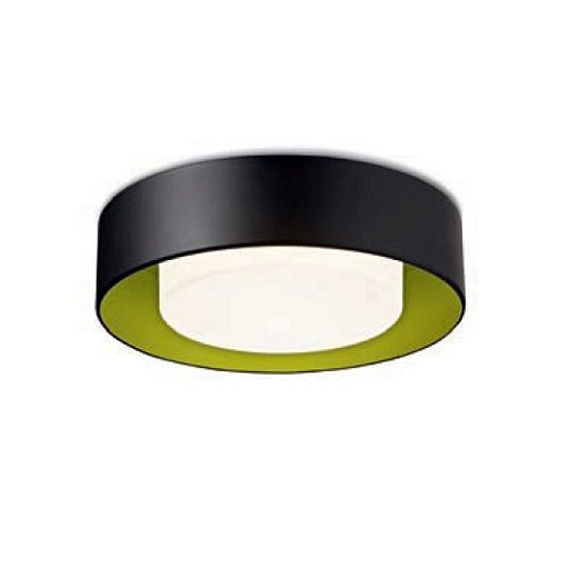 331 40 10 22/52 D=36cm LULU matt black/spring green/white satin// потолочный GX24q-2 1х18  х  331 40 10 22/52 D=36cm